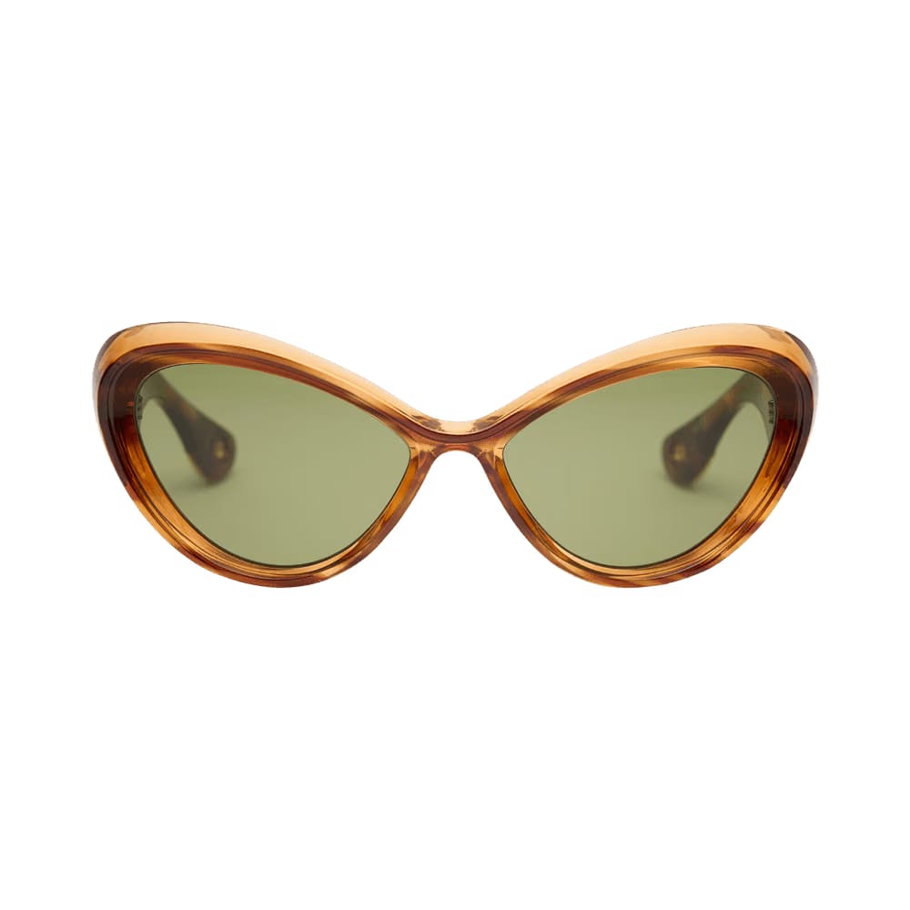 Jean Paul Gaultier Parisian Cat Sunglasses Brown/Ecaille