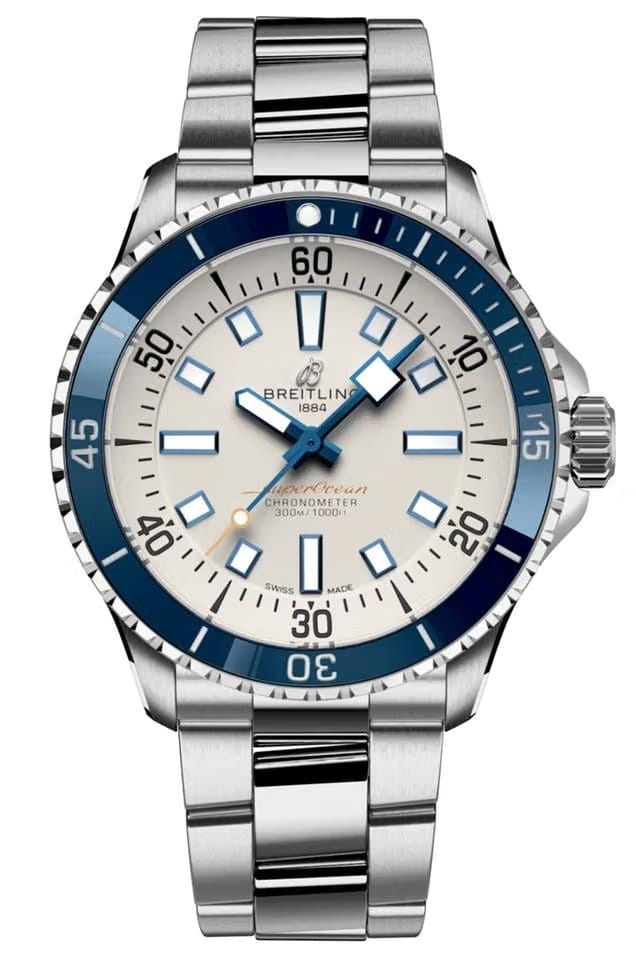 Breitling Superocean 42 Automatic 42mm Silver Dial A17375 E71 G1 A1 NEW UNWORN
