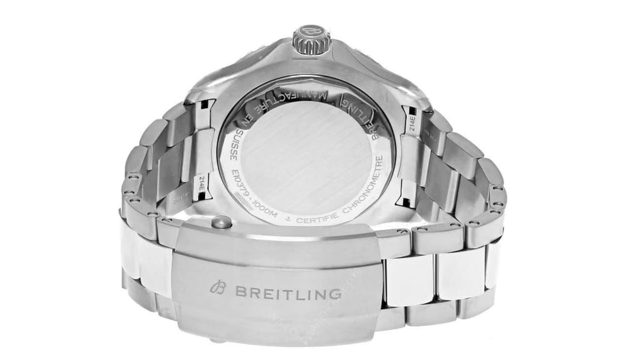 Breitling Superocean Automatic 46m Super Diver Green Dial Titanium Men's Watch E10379 D31 L1 E1 Complete Full Set