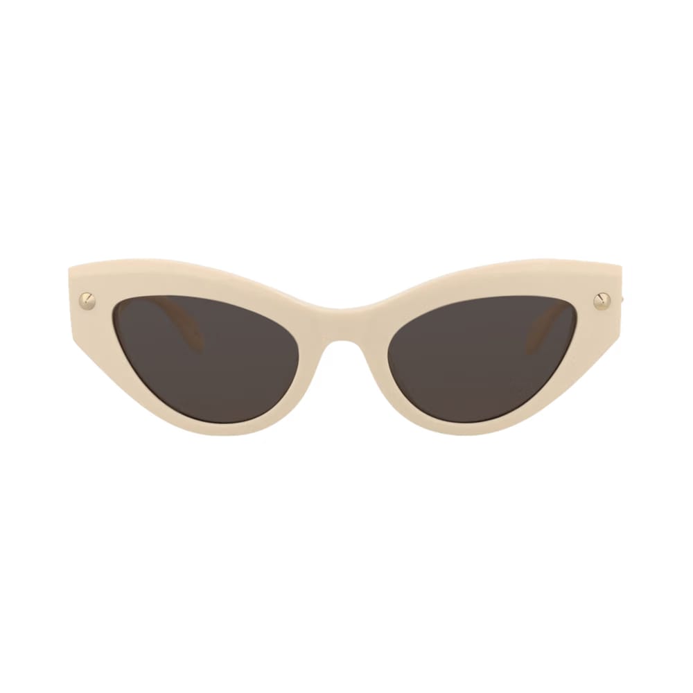 Alexander McQueen Cat Eye Sunglasses Ivory/Grey