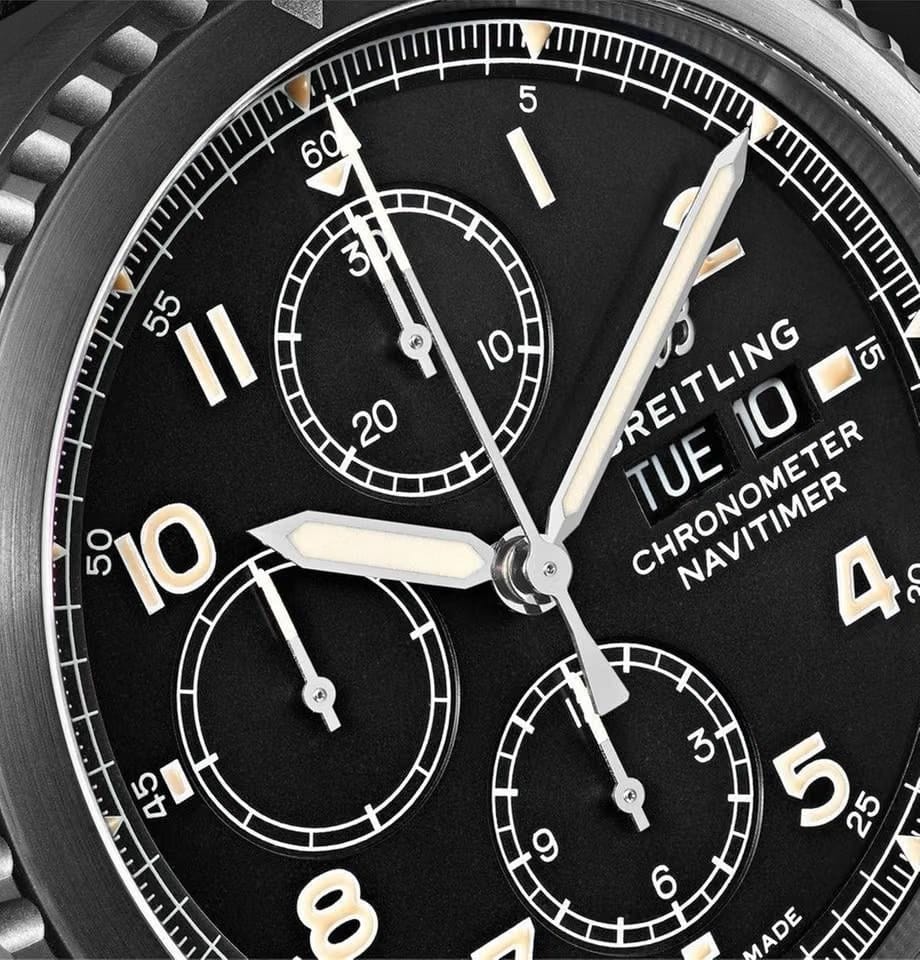 Breitling Navitimer 8 Chronograph Day-Date 43mm Black Steel Arabic Edition Automatic M13314 Full Set - Extremely Rare Edition