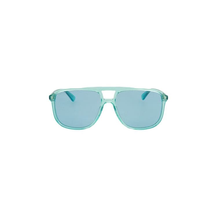 Gucci Aviator Style Acetate Sunglasses Blue