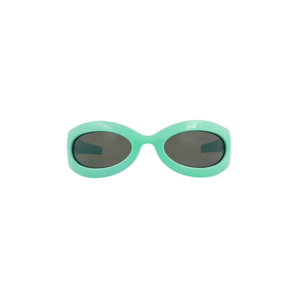 Gucci Oval Frame Sunglasses Light Blue/Grey