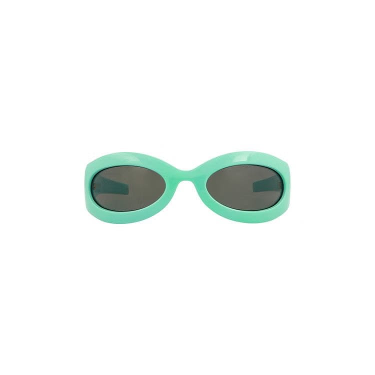 Gucci Oval Frame Sunglasses Light Blue/Grey