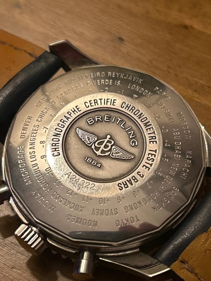 Breitling Navitimer Worldexcellent condition with box & papers.