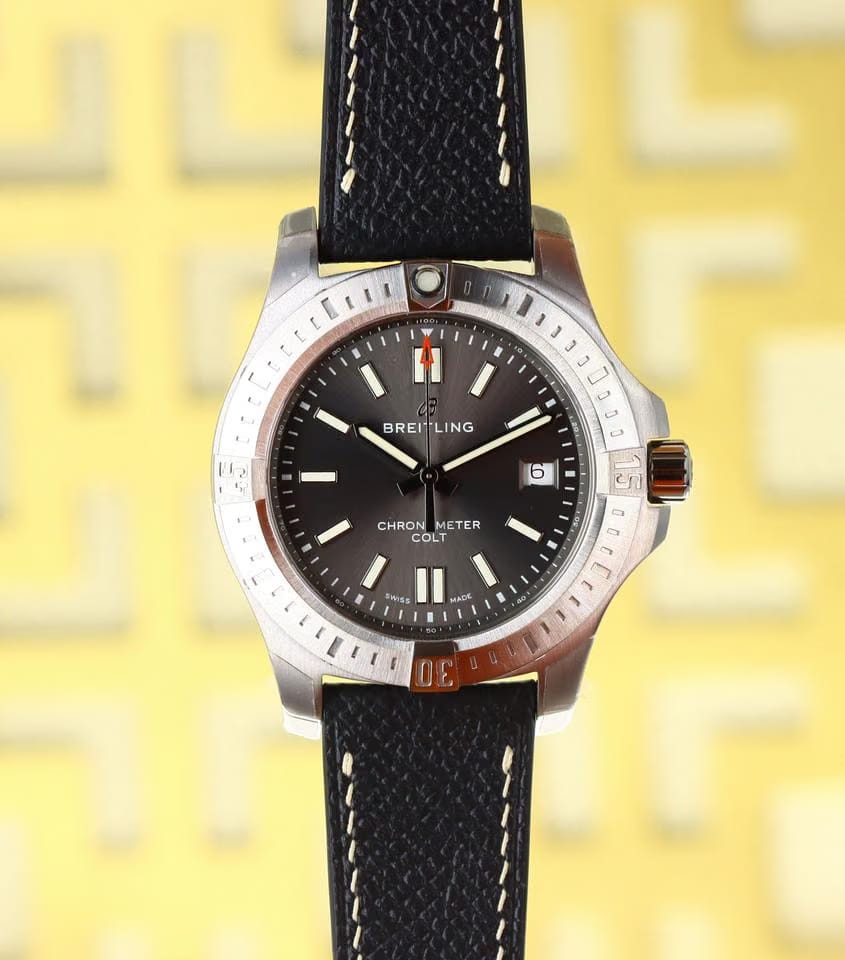 Breitling Chronomat Colt Automatic "Phantom" 41mm Anthracite Dial - Stainless Steel on Black Strap