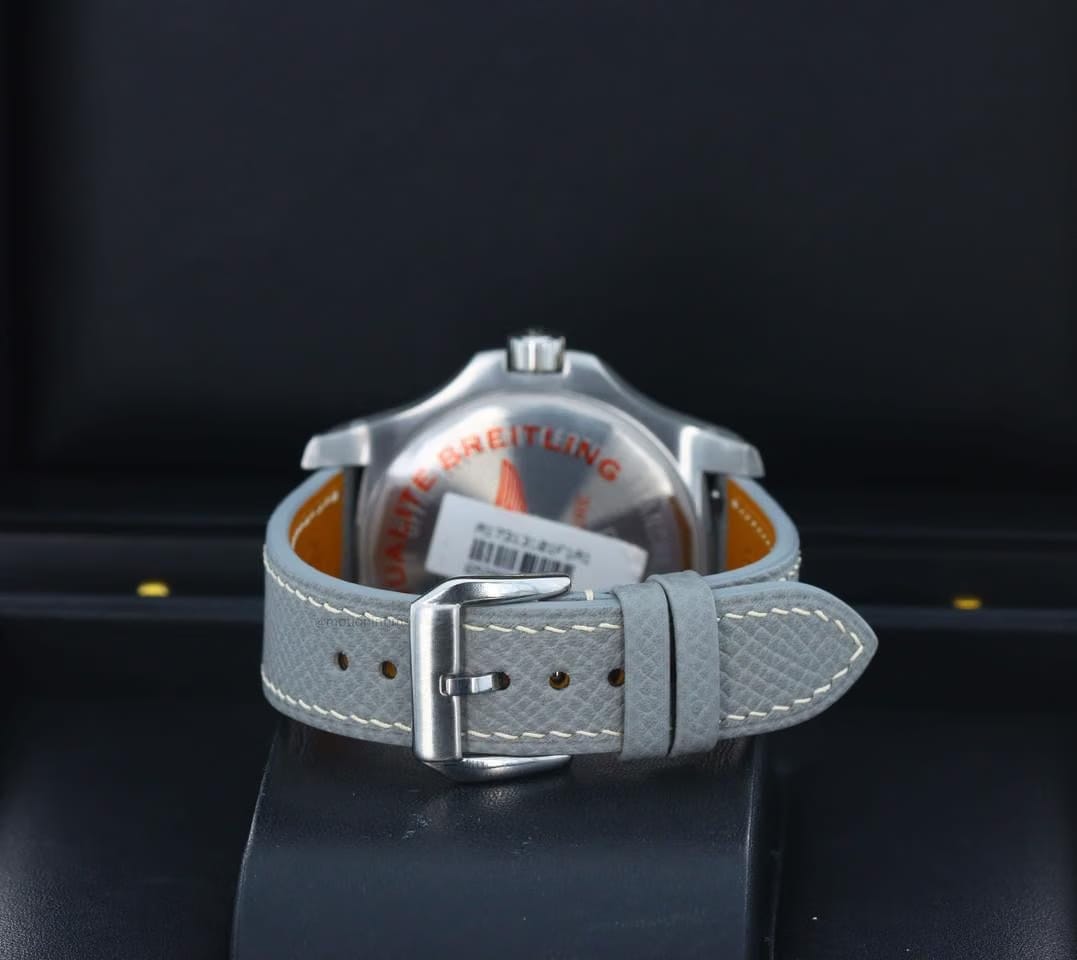 Breitling Chronomat Colt Automatic "Storm" 41mm Anthracite Dial - Stainless Steel on Grey Strap