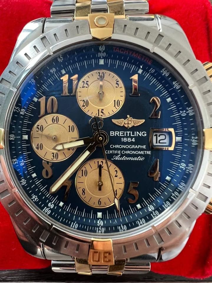 Breitling Chronomat Evolution B13356 Two-Tone Steel & 18 K Go
