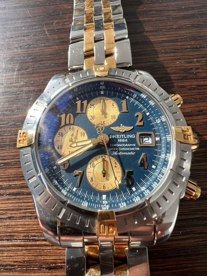 Breitling Chronomat Evolution B13356 Two-Tone Steel & 18 K Go