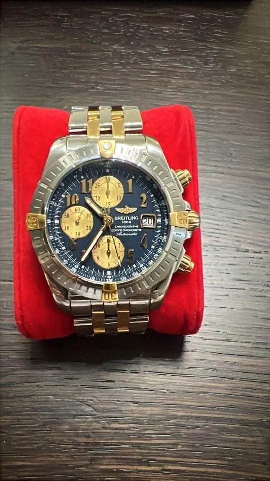 Breitling Chronomat Evolution B13356 Two-Tone Steel & 18 K Go