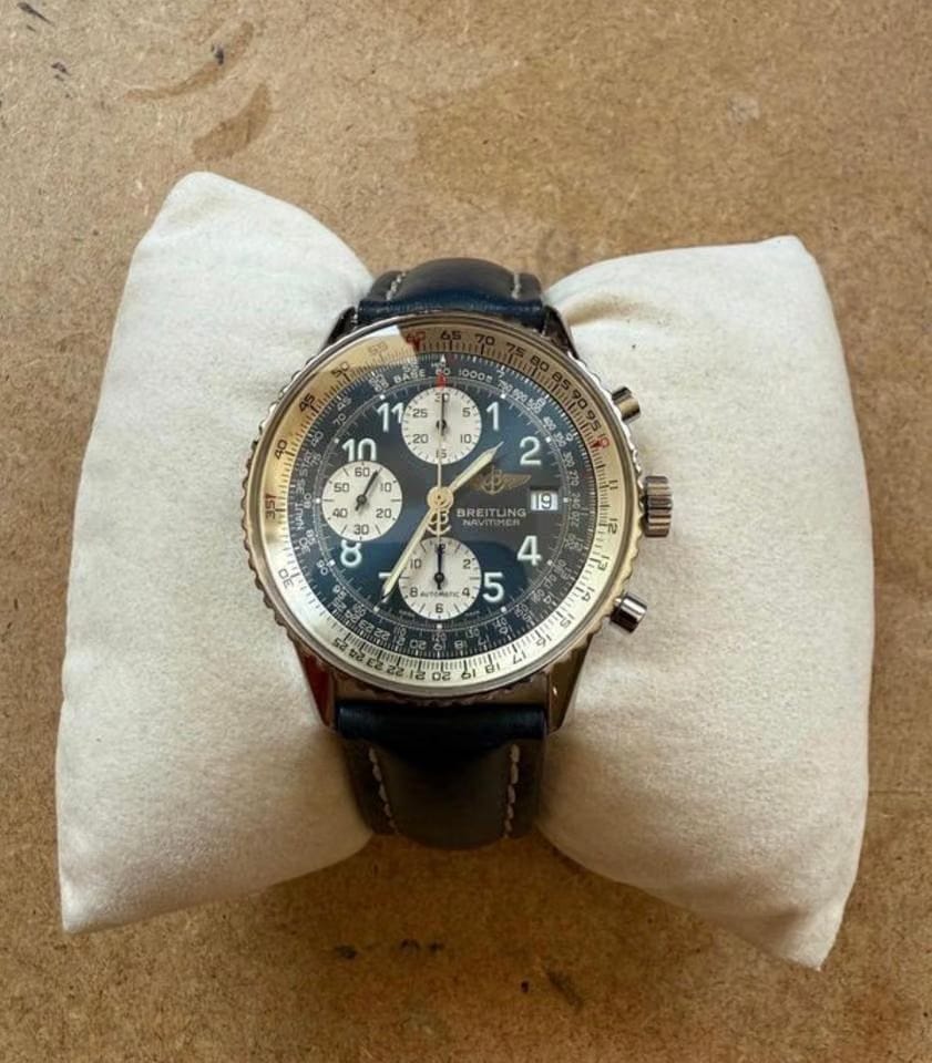 Breitling Old Navitimer A13022 cadran bleu 42mm de 1995