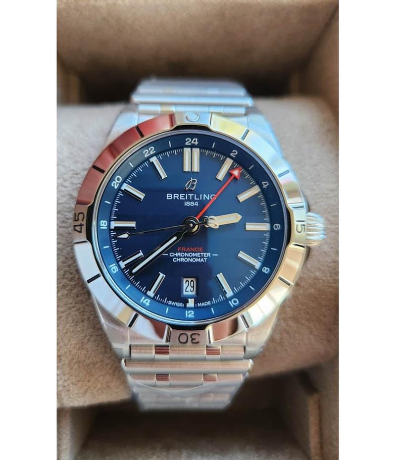 Breitling Chronomat GMTAutomatic GMT 40 Limited Edition Six Nations France Rugby