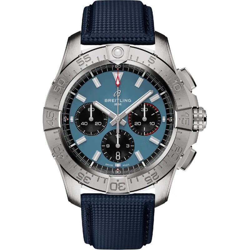 Breitling Avenger B01 Chronograph 44mm Blue/Leather AB0147101 C1 X1 Full set