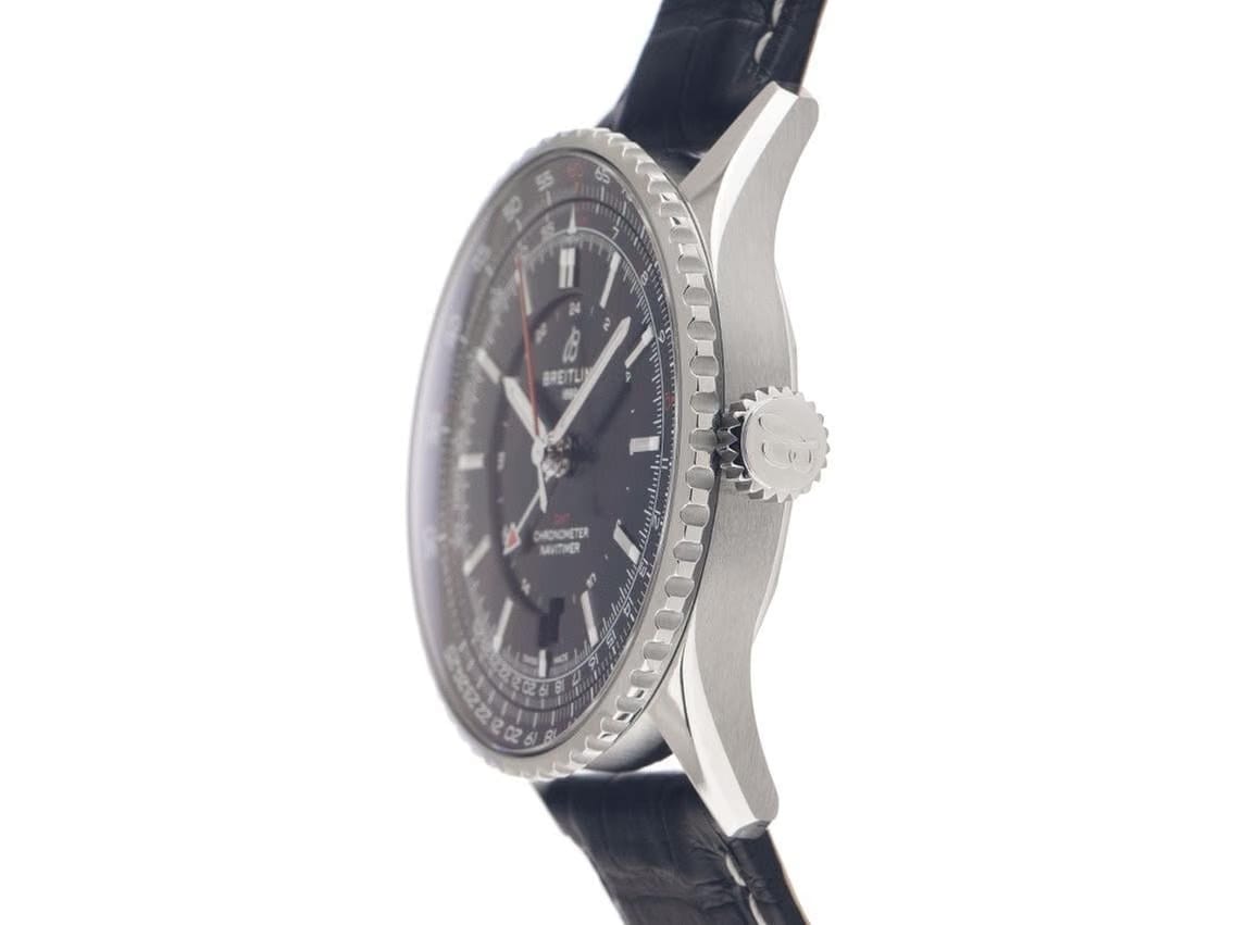 Breitling Navitimer GMTRef.A32310251 B1 P1 2026 Full Set Ungetragen Navitimer Automatic GMT Krokoleder Faltschließe