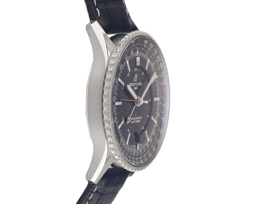 Breitling Navitimer GMTRef.A32310251 B1 P1 2026 Full Set Ungetragen Navitimer Automatic GMT Krokoleder Faltschließe