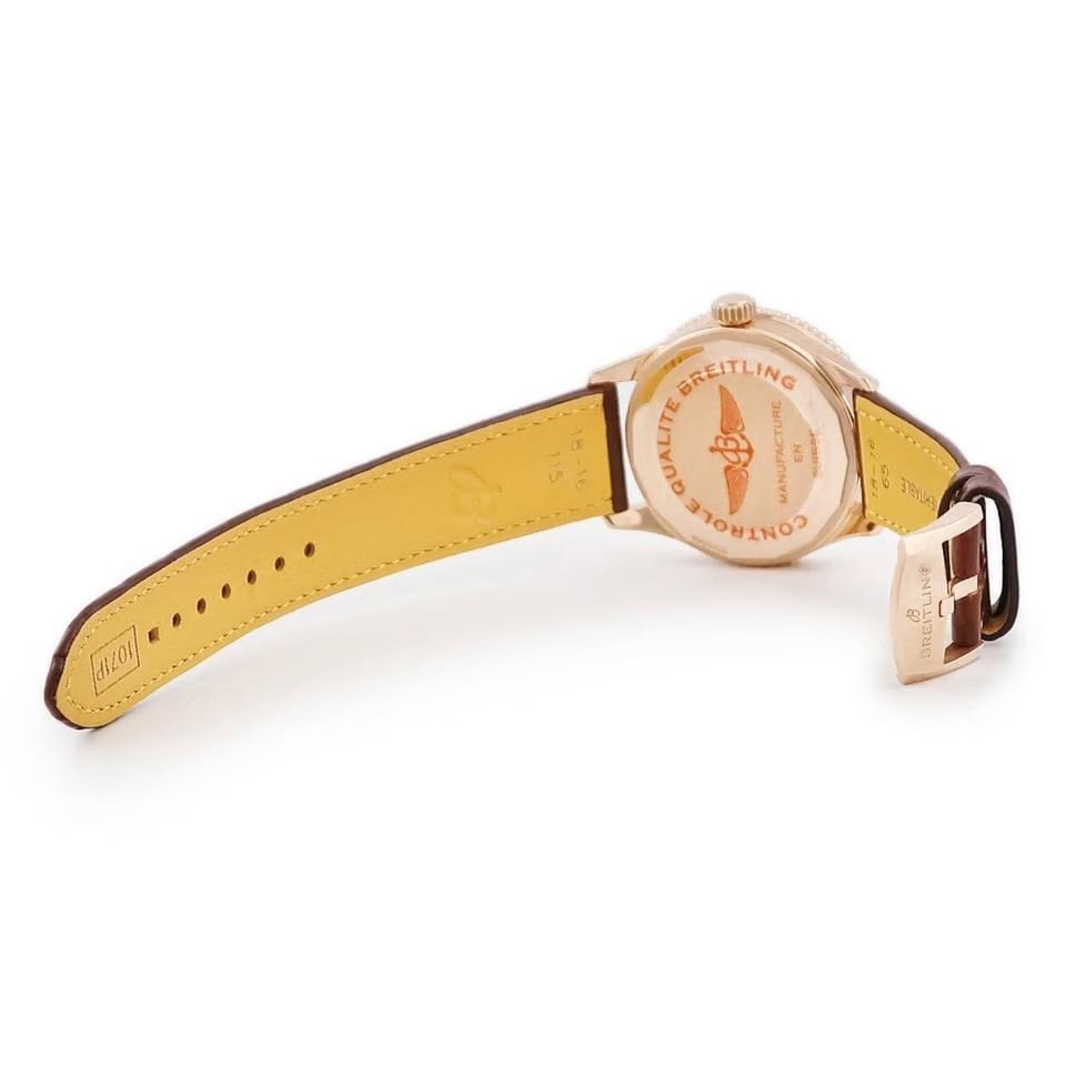 Breitling Navitimer Watches R17327211 A1 P1 R17327 Navitimer 36 Unused K18 RG Original Factory Diamond Shell