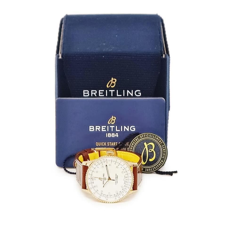 Breitling Navitimer Watches R17327211 A1 P1 R17327 Navitimer 36 Unused K18 RG Original Factory Diamond Shell