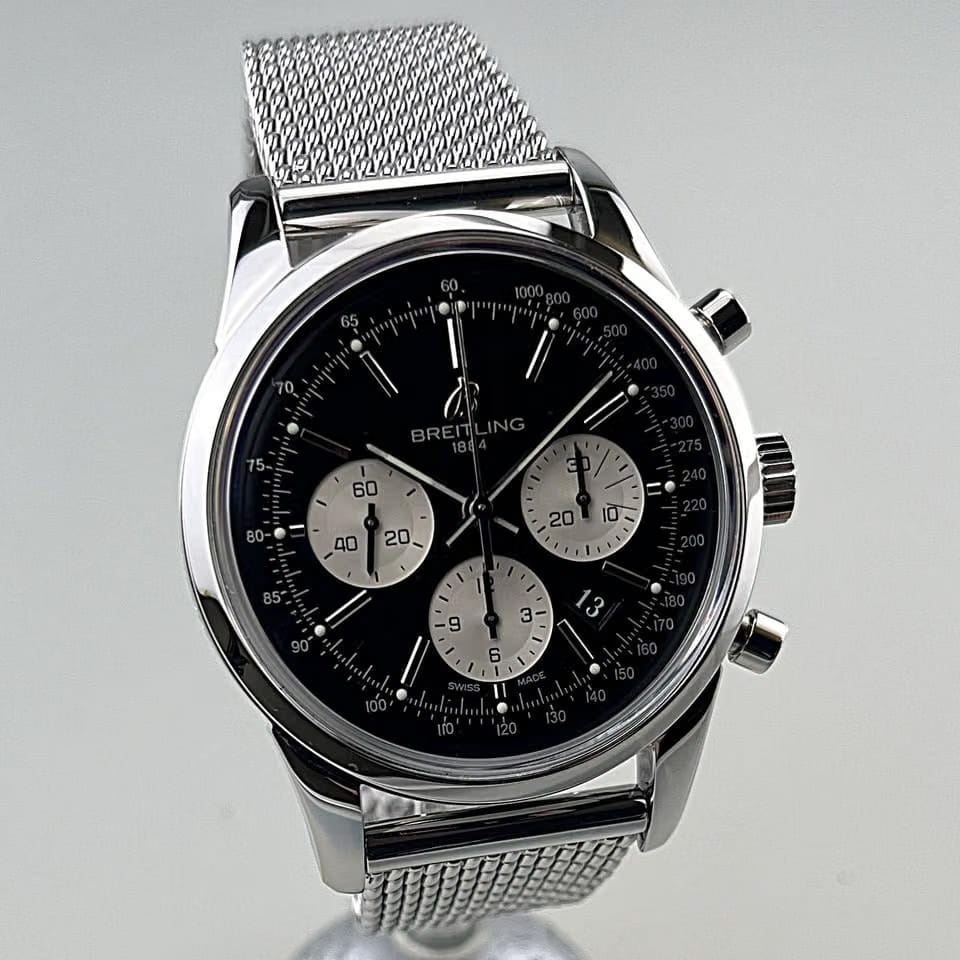 Breitling Transocean Chronograph Caliber 01 limited Edition XXXX/2000 Ref. AB0151-018 Stahl Stahl Full Set NOS ungetragen (teilverklebt) EK 06/2011 Erstbesitz