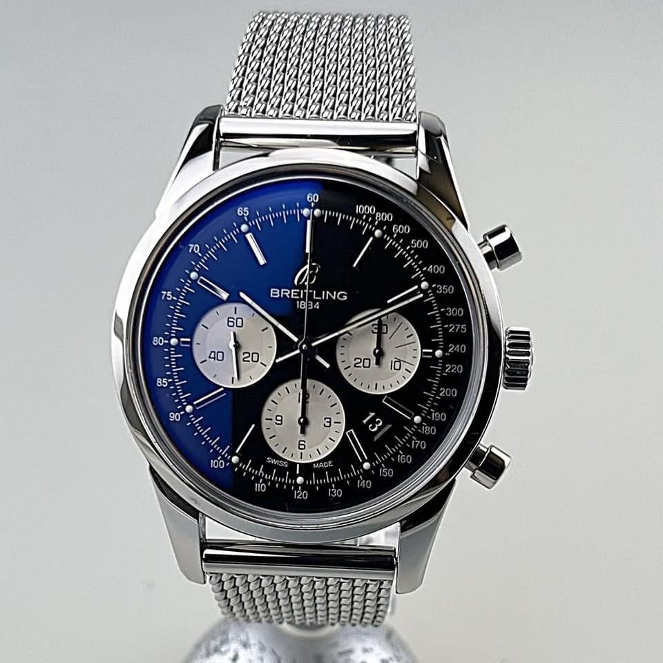 Breitling Transocean Chronograph Caliber 01 limited Edition XXXX/2000 Ref. AB0151-018 Stahl Stahl Full Set NOS ungetragen (teilverklebt) EK 06/2011 Erstbesitz