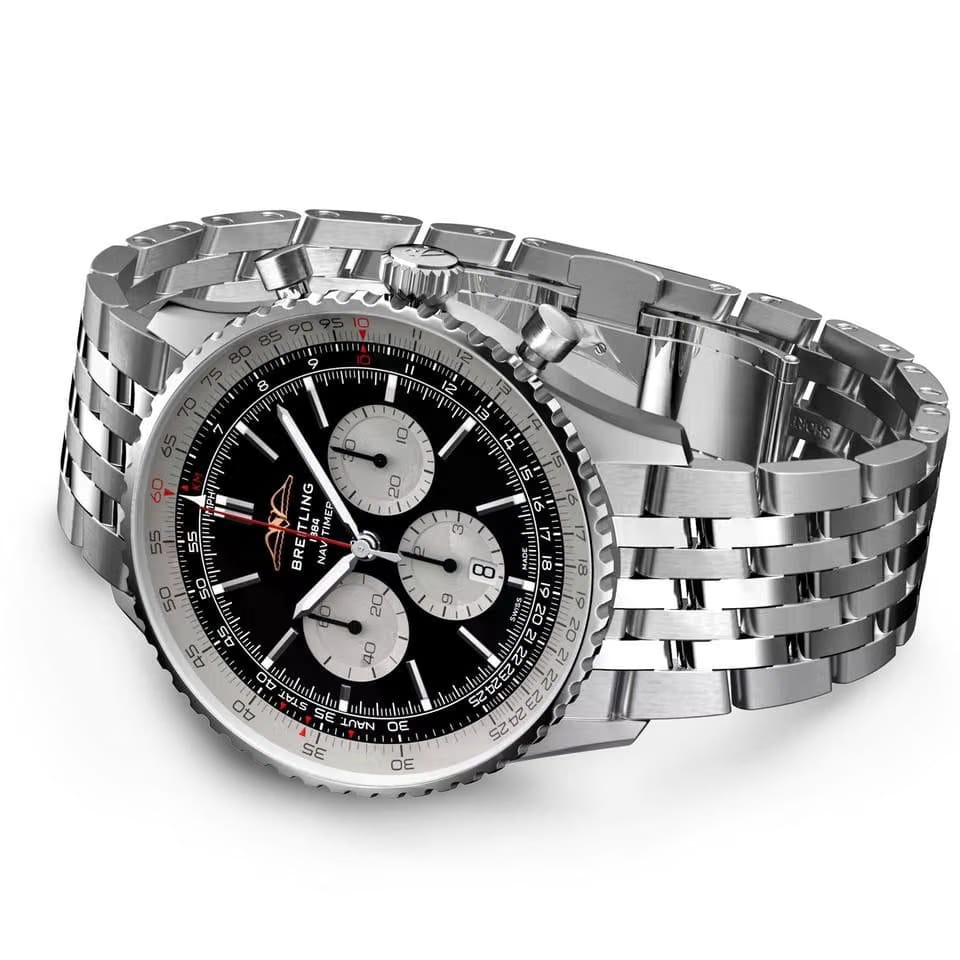 Breitling Navitimer 1 B01 Chronograph46mm Stainless Steel AB0137211 B1 A1 1/4th second 30 minutes 12 hours