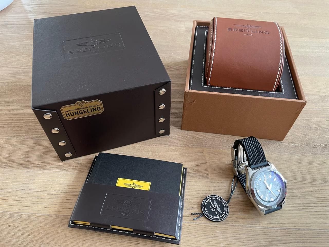 Breitling Galactic Unitime Sleek T in mint condition