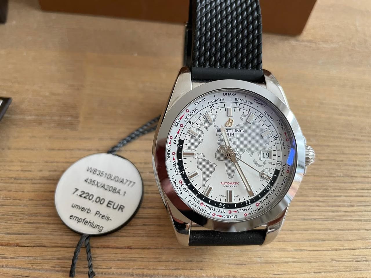 Breitling Galactic Unitime Sleek T in mint condition