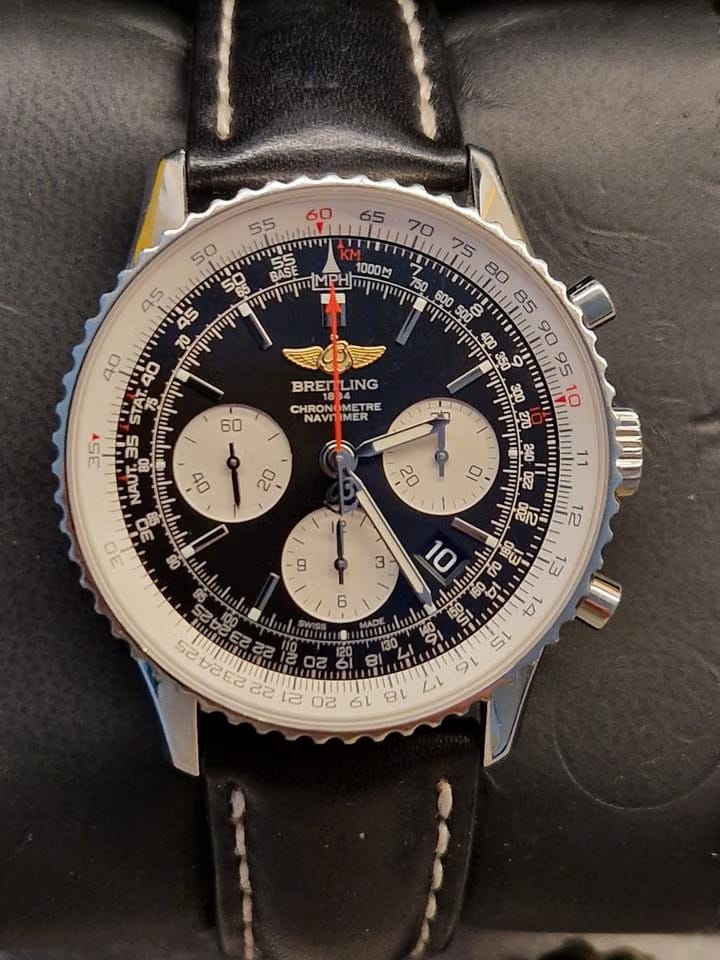 Breitling Navitimer 01with new staps