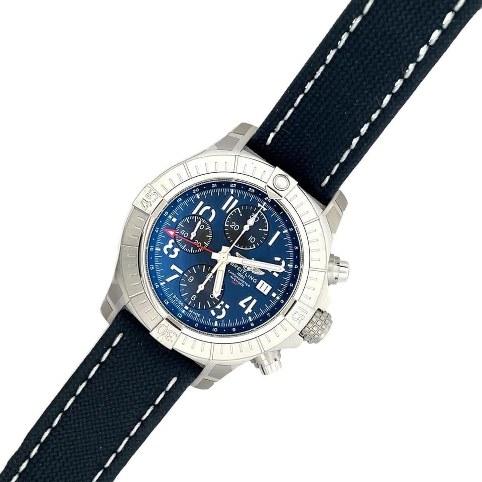 Breitling Avenger Chronograph GMT 45mm Blue Dial