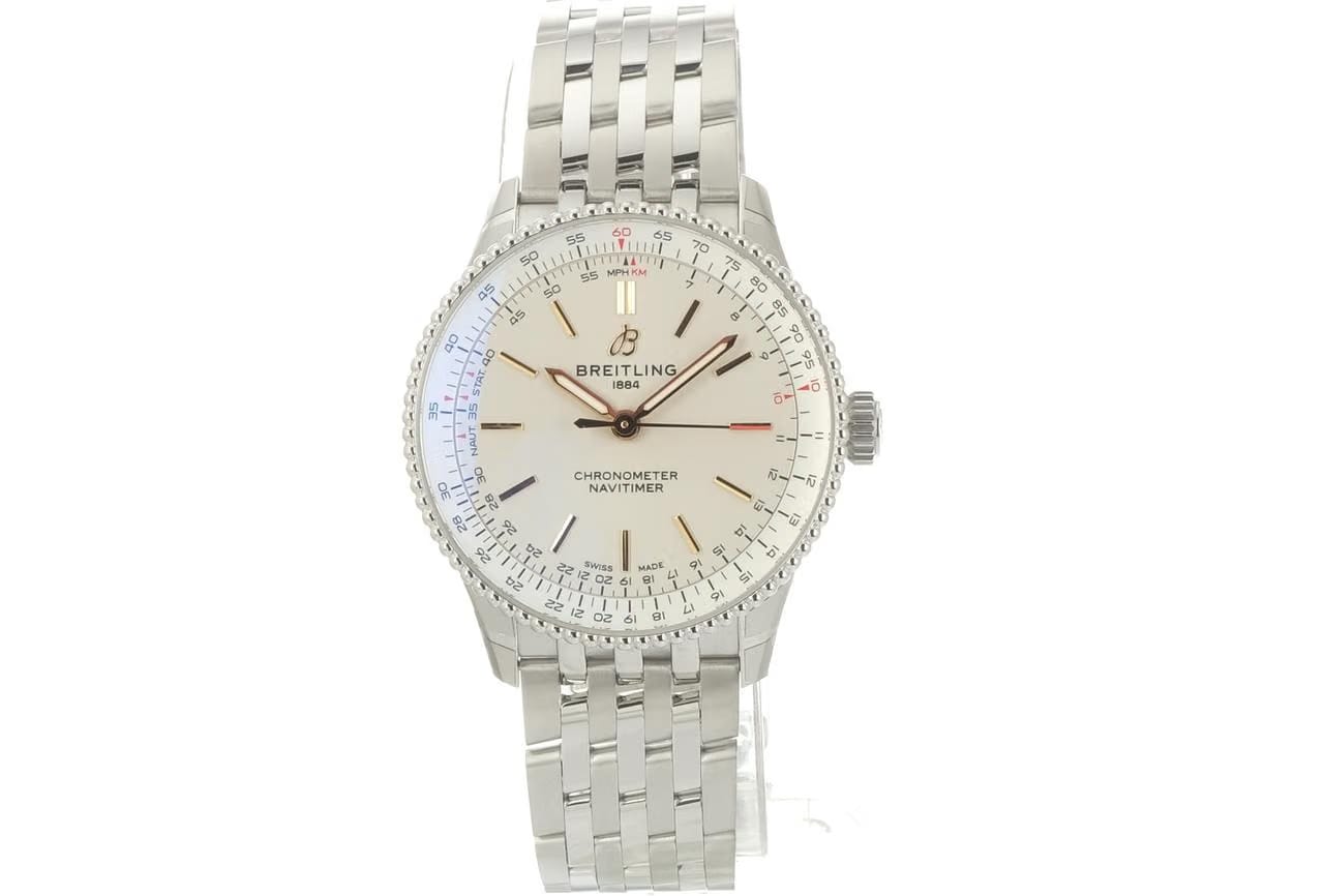 Breitling Navitimer Automatic 36 Edelstahl - Creme