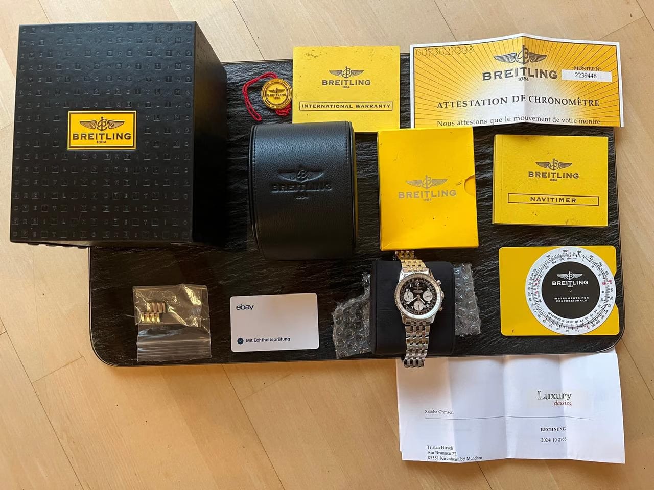 Breitling Navitimer Chronograph Full Set Perfekter Zustand