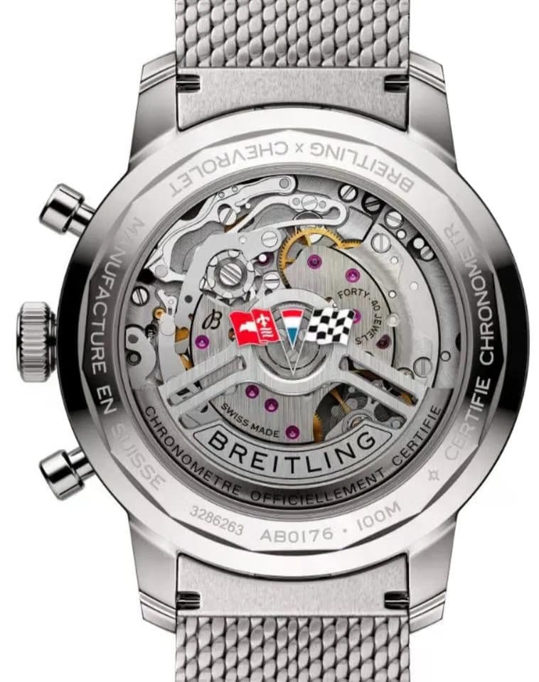 Breitling Top Time Chevrolet Corvette Red Dial Stainless Steel Men's Watch AB01761 A1 K1 A1 Complete Full Set