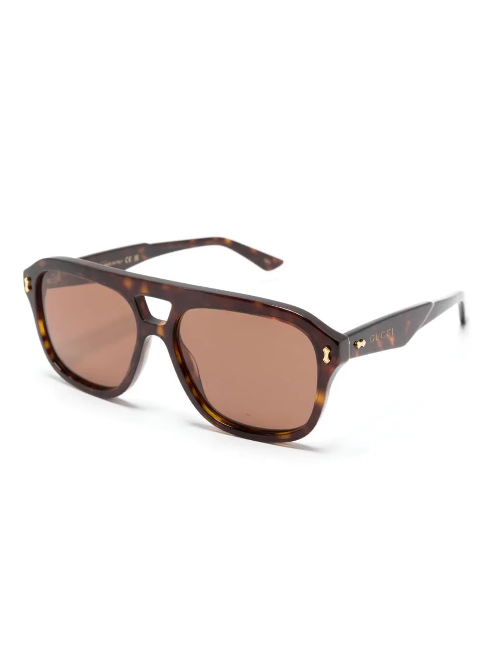 Gucci Eyewear logo pilot-frame sunglasses