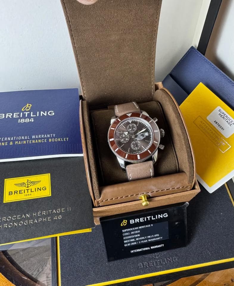 Breitling Superocean Heritage II Chronographfull set beutifull condition almost new!! Serviced in 2025
