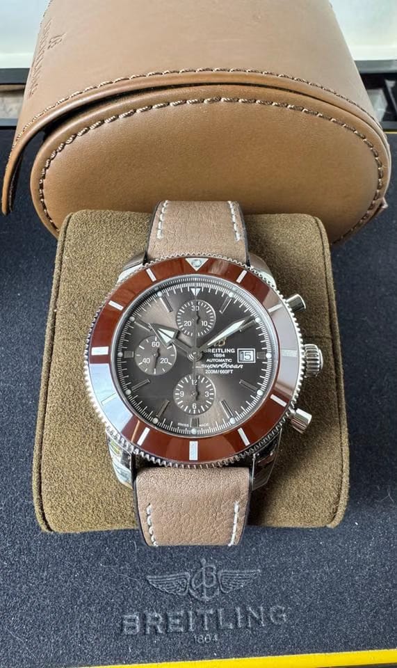 Breitling Superocean Heritage II Chronographfull set beutifull condition almost new!! Serviced in 2025