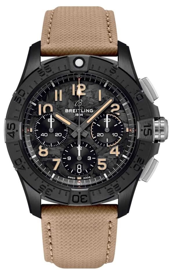 Breitling Avenger B01 Chronograph 44 Night Mission Ceramic Case Carbon Dial NEW SB0146101 B1 X1