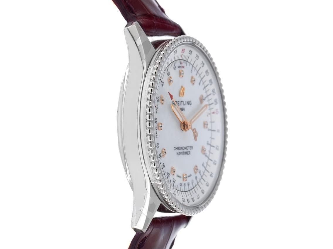 Breitling Navitimer Ref.A17395211 A1 P5 2026 Full Set Ungetragen Navitimer Diamanten Perlmutt