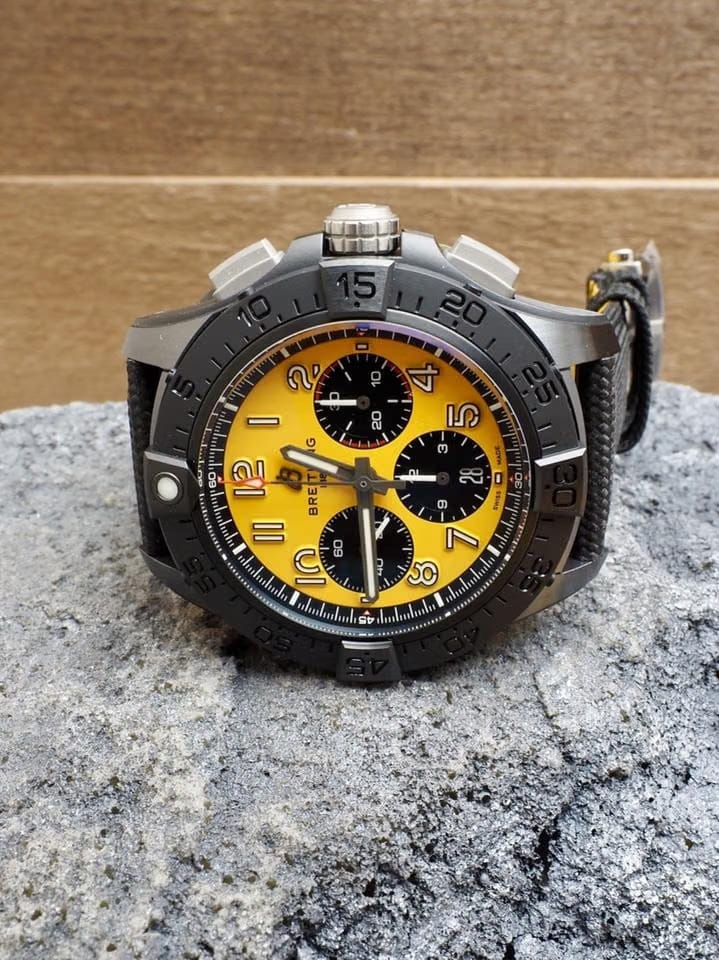 Breitling Avenger Night Mission Ceramic Case Yellow SB0147101 I1 X1 $9650 List
