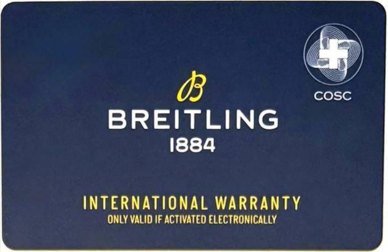 Breitling Chronomat 42 B01 42 Blue & Black Dial Steel Men's Watch AB0134101 C1 S1 Full Complete Set