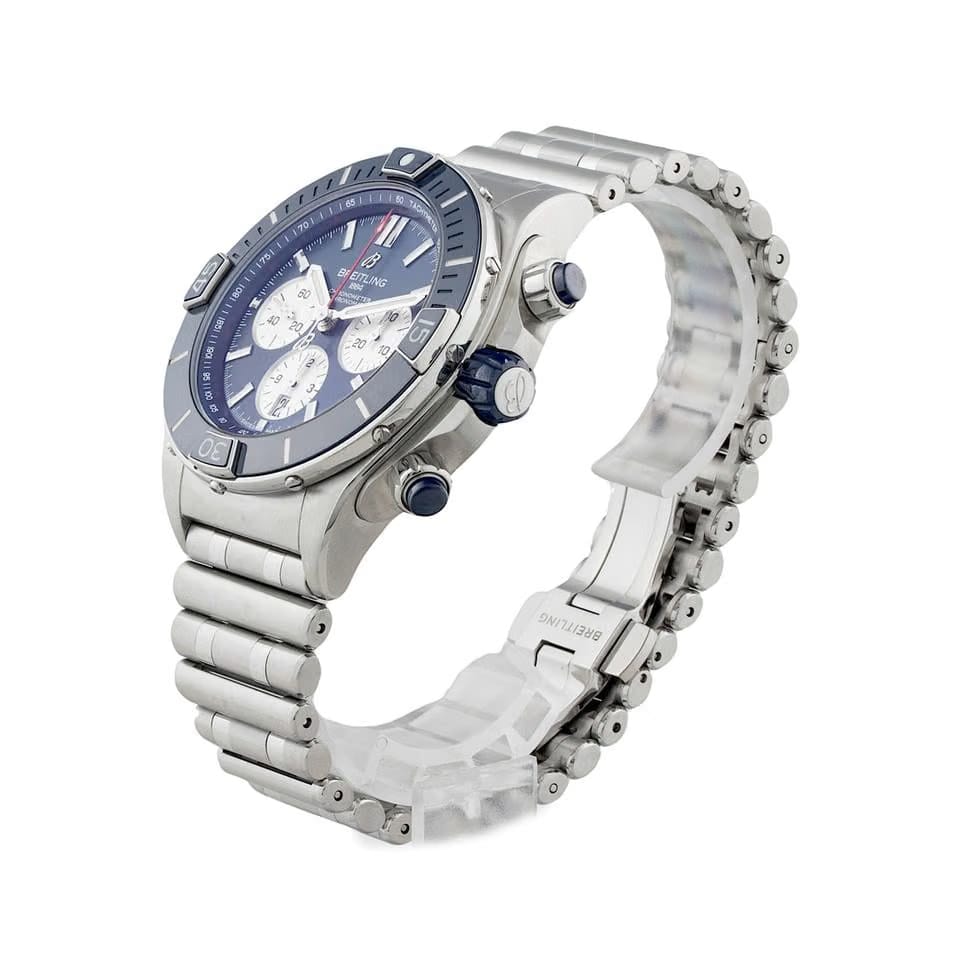 Breitling Chronomat Super Chronomat B01 44mm Blue Dial MINT 2022 Box & Card