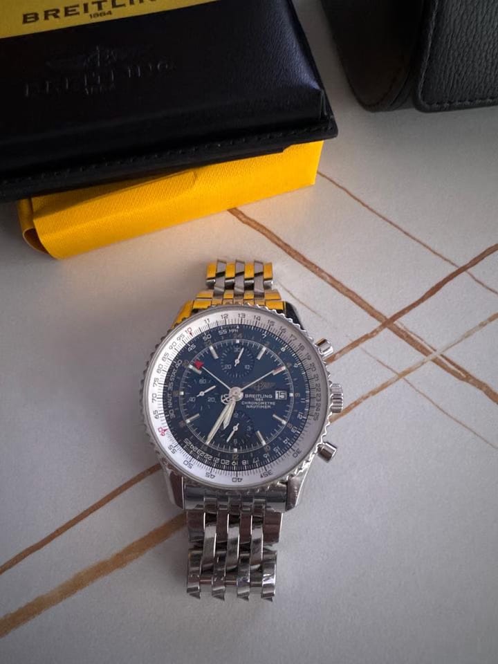 Breitling Navitimer Worldfolosit full set
