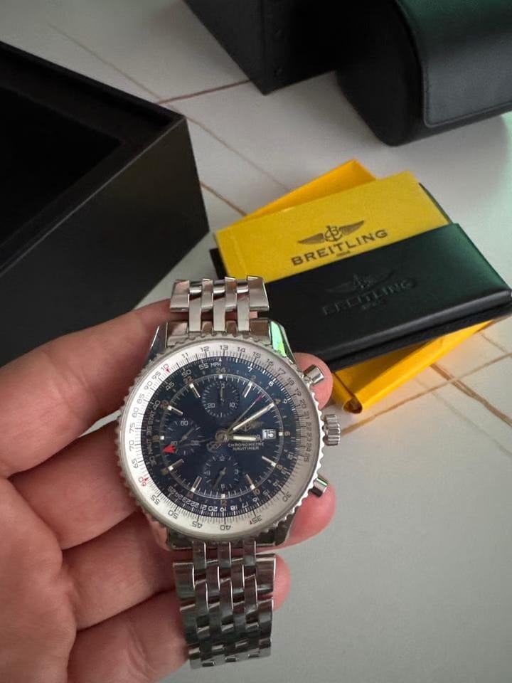 Breitling Navitimer Worldfolosit full set