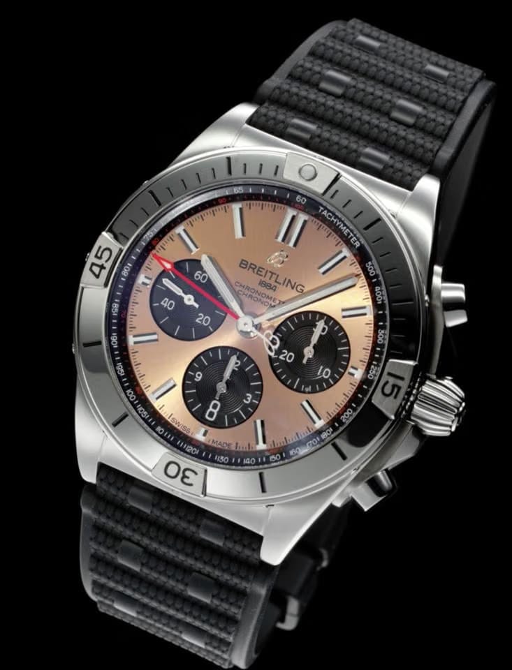 Breitling Chronomat 42 Chronograph 42 B01 Stainless Steel Salmon dial