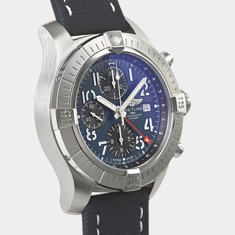 Breitling Avenger Chronograph Gmt 45 Blue / Steel / 45 mm / Box&Papers / A24315101 C1 X1