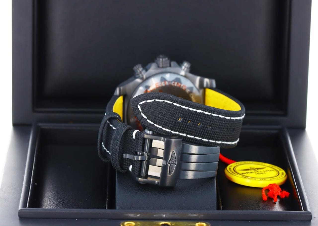 Breitling Avenger Chronograph 45mm Night Mission Black Dial - DLC Titanium on Strap