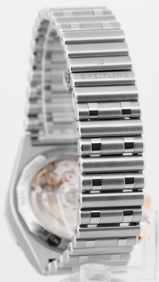 Breitling Chronomat 42 NEW PAPERS Breitling Chronomat B01 Silver Two-Tone Gold Steel 42mm IB0134 BOX
