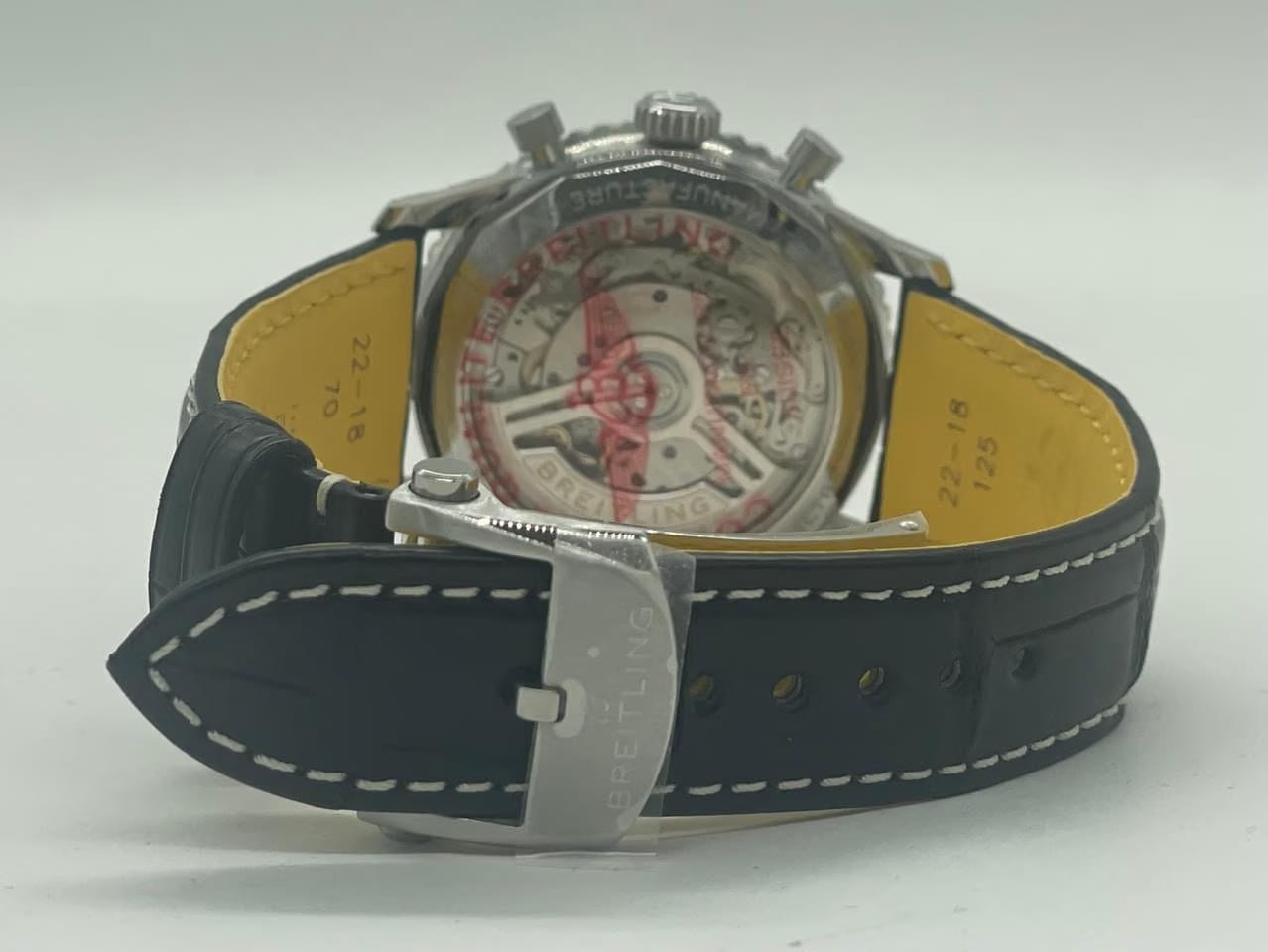 Breitling Navitimer 1 B01 Chronograph41 Automatic Black Dial Leather Strap AB0139211 B1 P1 Full set