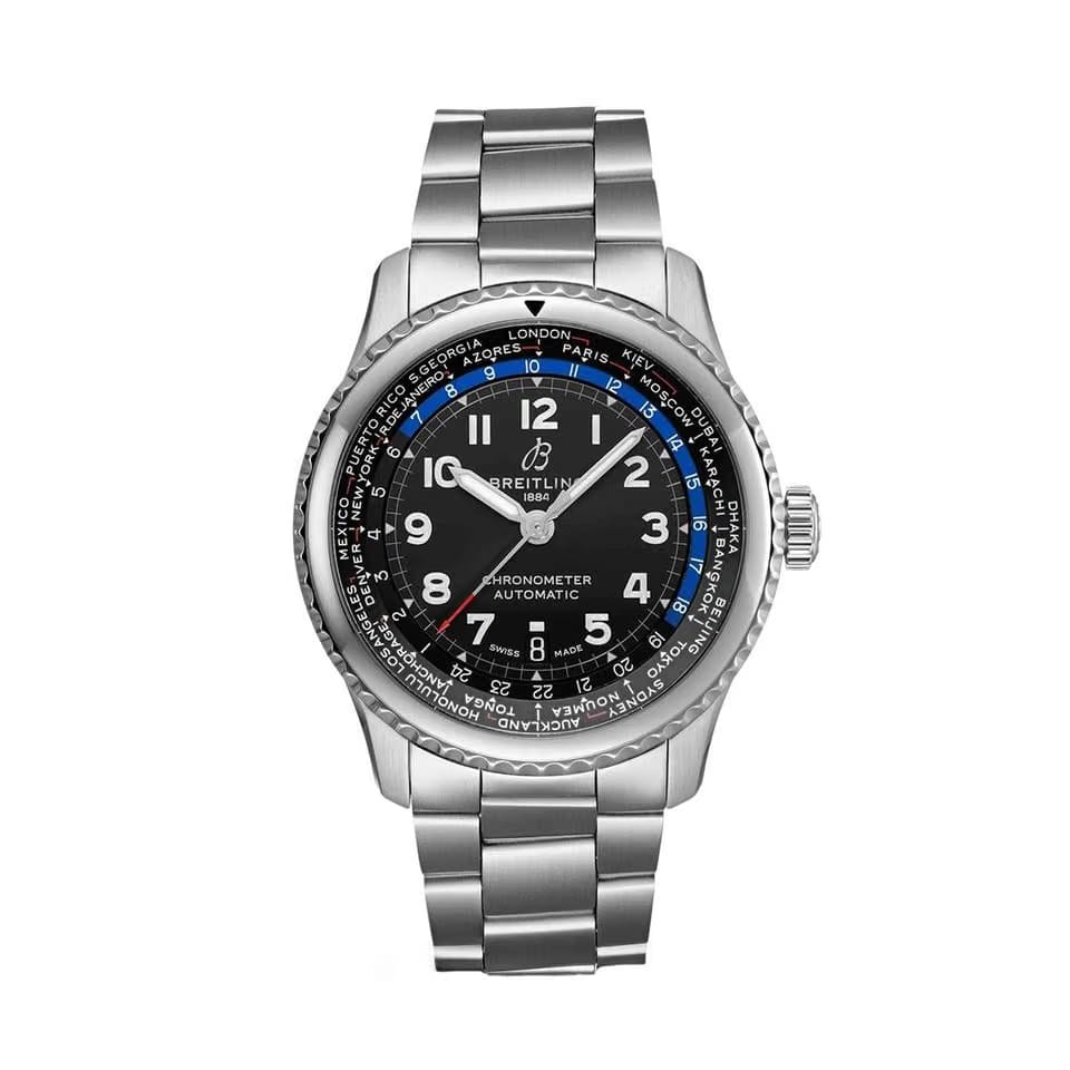 Breitling Aviator 8 B35 43 STEEL - BLACK AB3521 U41 B1 A1