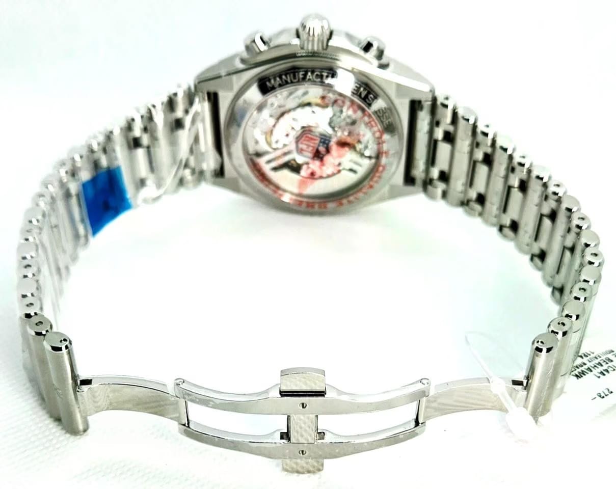 Breitling Chronomat 42 B01 "Seattle Seahawks" L.E. 42 MM Blue Dial Steel Bracelet Breitling Chronomat B01 box and papers NIB