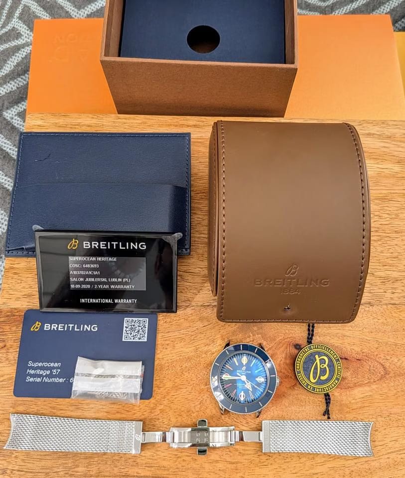 Breitling Superocean Heritagefull set , rare special edition COVID release