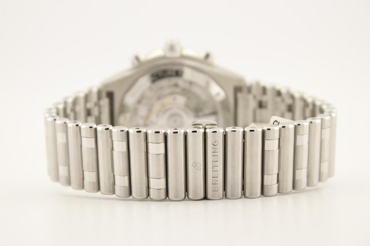 Breitling Chronomat 42 B01 Special Edition Black MOP Dial Stainless Steel 42mm Watch AB0134101 B3 A1